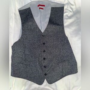John Varvatos Charcoal Vest
